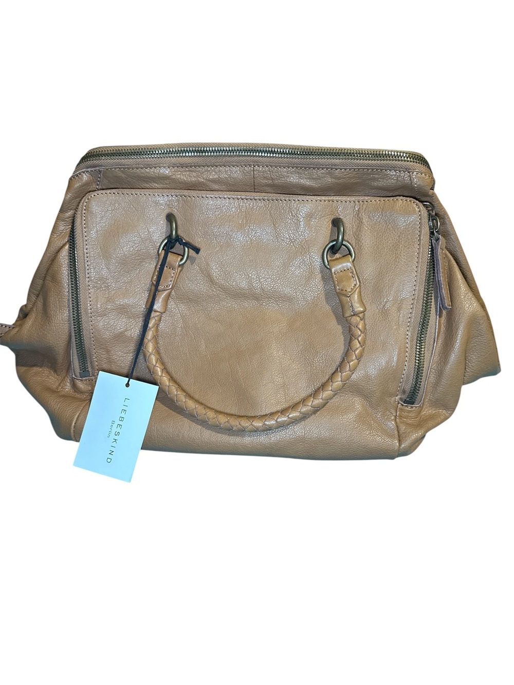 NWT! Liebeskind KaylaA Light Cognac Leather Bag - Picture 3 of 8